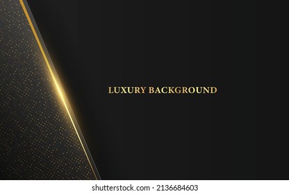 Abstract luxury background with golden element
