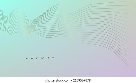 Abstract Luxury Background With Golden Wave Lines. EPS10 Vector