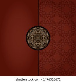 Abstract luxury background with mandala. Vector illustration. Ornament elegant invitation wedding card , invite.