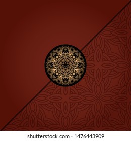 Abstract luxury background with mandala. Vector illustration. Ornament elegant invitation wedding card , invite.