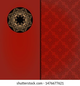 Abstract luxury background with mandala. Vector illustration. Ornament elegant invitation wedding card , invite.