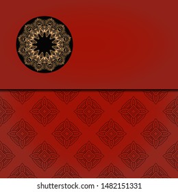 Abstract luxury background with mandala. Vector illustration. Ornament elegant invitation wedding card , invite.