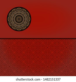 Abstract luxury background with mandala. Vector illustration. Ornament elegant invitation wedding card , invite.