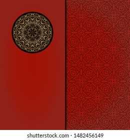 Abstract luxury background with mandala. Vector illustration. Ornament elegant invitation wedding card , invite.