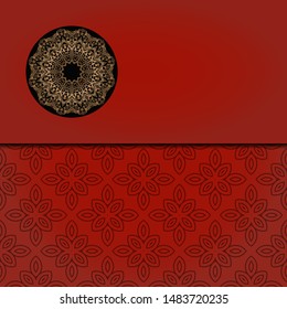 Abstract luxury background with mandala. Vector illustration. Ornament elegant invitation wedding card , invite.