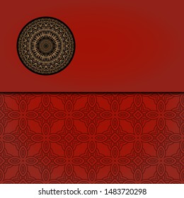 Abstract luxury background with mandala. Vector illustration. Ornament elegant invitation wedding card , invite.