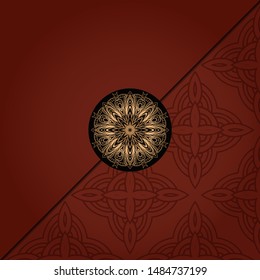 Abstract luxury background with mandala. Vector illustration. Ornament elegant invitation wedding card , invite.