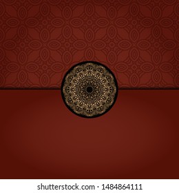Abstract luxury background with mandala. Vector illustration. Ornament elegant invitation wedding card , invite.