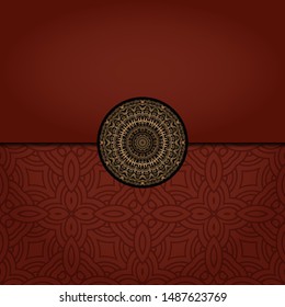 Abstract luxury background with mandala. Vector illustration. Ornament elegant invitation wedding card , invite.