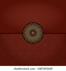 Abstract luxury background with mandala. Vector illustration. Ornament elegant invitation wedding card , invite.