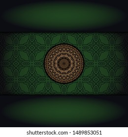 Abstract luxury background with mandala. Vector illustration. Ornament elegant invitation wedding card , invite.