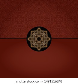 Abstract luxury background with mandala. Vector illustration. Ornament elegant invitation wedding card , invite.