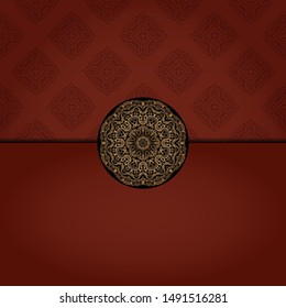 Abstract luxury background with mandala. Vector illustration. Ornament elegant invitation wedding card , invite.