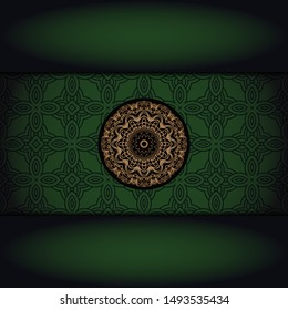 Abstract luxury background with mandala. Vector illustration. Ornament elegant invitation wedding card , invite.