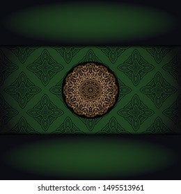 Abstract luxury background with mandala. Vector illustration. Ornament elegant invitation wedding card , invite.