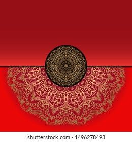 Abstract luxury background with mandala. Vector illustration. Ornament elegant invitation wedding card , invite.