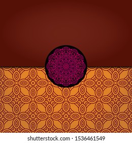 Abstract luxury background with mandala. Vector illustration. Ornament elegant invitation wedding card , invite