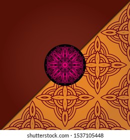 Abstract luxury background with mandala. Vector illustration. Ornament elegant invitation wedding card , invite