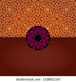 Abstract luxury background with mandala. Vector illustration. Ornament elegant invitation wedding card , invite