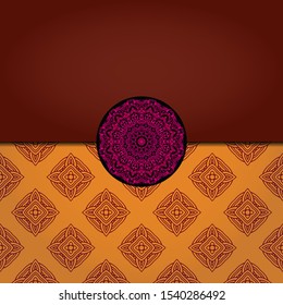 Abstract luxury background with mandala. Vector illustration. Ornament elegant invitation wedding card , invite