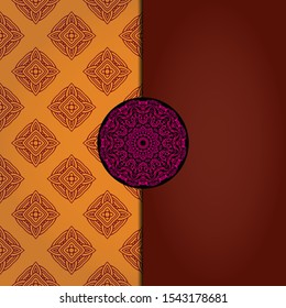 Abstract luxury background with mandala. Vector illustration. Ornament elegant invitation wedding card , invite