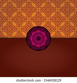 Abstract luxury background with mandala. Vector illustration. Ornament elegant invitation wedding card , invite