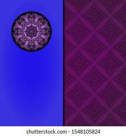 Abstract luxury background with mandala. Vector illustration. Ornament elegant invitation wedding card , invite.