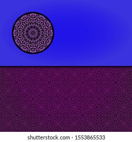 Abstract luxury background with mandala. Vector illustration. Ornament elegant invitation wedding card , invite.