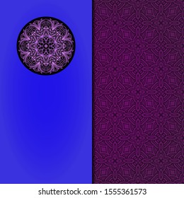 Abstract luxury background with mandala. Vector illustration. Ornament elegant invitation wedding card , invite.