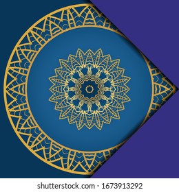 Abstract luxury background with mandala. Vector illustration. Ornament elegant invitation wedding card , invite.