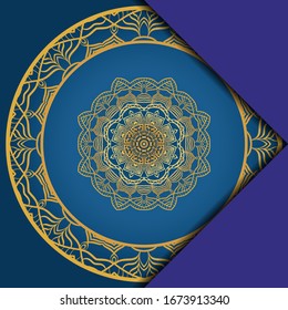 Abstract luxury background with mandala. Vector illustration. Ornament elegant invitation wedding card , invite.