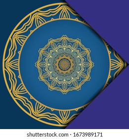 Abstract luxury background with mandala. Vector illustration.  