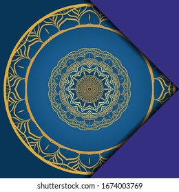 Abstract luxury background with mandala. Vector illustration.  