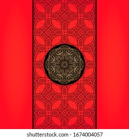 Abstract luxury background with mandala. Vector illustration.  
