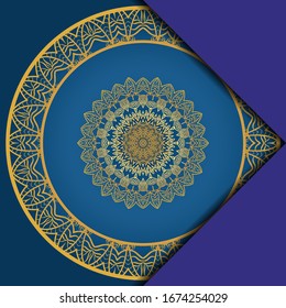 Abstract luxury background with mandala. Vector illustration. Ornament elegant invitation wedding card , invite.