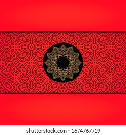 Abstract luxury background with mandala. Vector illustration. Ornament elegant invitation wedding card , invite.