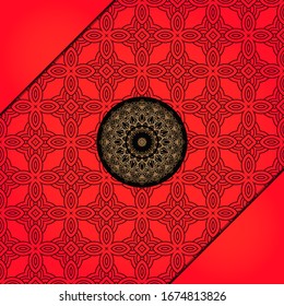 Abstract luxury background with mandala. Vector illustration. Ornament elegant invitation wedding card , invite.