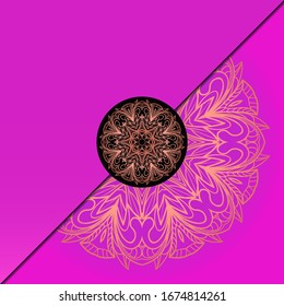 Abstract luxury background with mandala. Vector illustration. Ornament elegant invitation wedding card , invite.