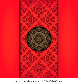 Abstract luxury background with mandala. Vector illustration. Ornament elegant invitation wedding card , invite.