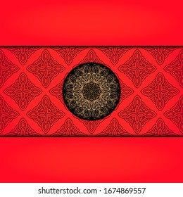 Abstract luxury background with mandala. Vector illustration. Ornament elegant invitation wedding card , invite.