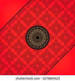 Abstract luxury background with mandala. Vector illustration. Ornament elegant invitation wedding card , invite.