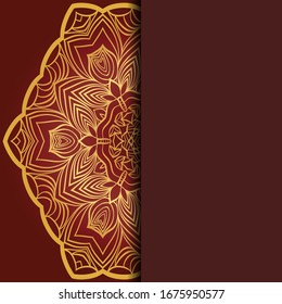Abstract luxury background with mandala. Vector illustration. Ornament elegant invitation wedding card , invite.