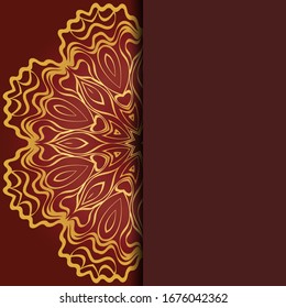 Abstract luxury background with mandala. Vector illustration. Ornament elegant invitation wedding card , invite.