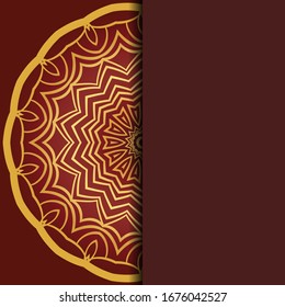 Abstract luxury background with mandala. Vector illustration. Ornament elegant invitation wedding card , invite.