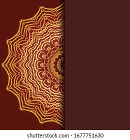 Abstract luxury background with mandala. Vector illustration. Ornament elegant invitation wedding card , invite.