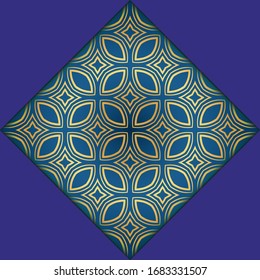 Todo un toque de lujo con mandala. Ilustración vectorial. Ornament elegante carta de invitación de boda , invitación.