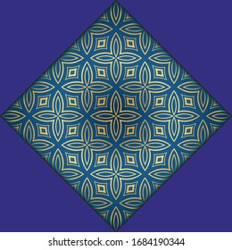 Todo un toque de lujo con mandala. Ilustración vectorial. Ornament elegante carta de invitación de boda , invitación.