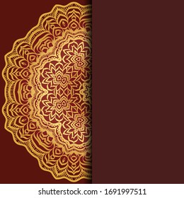 Abstract luxury background with mandala. Vector illustration. Ornament elegant invitation wedding card , invite.