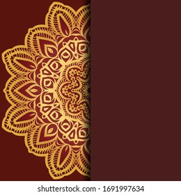 Abstract luxury background with mandala. Vector illustration. Ornament elegant invitation wedding card , invite.