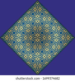 Abstrakter luxuriöser Hintergrund mit Mandala. Vektorillustration. Ornament elegante Einladung Hochzeitskarte , einladen.